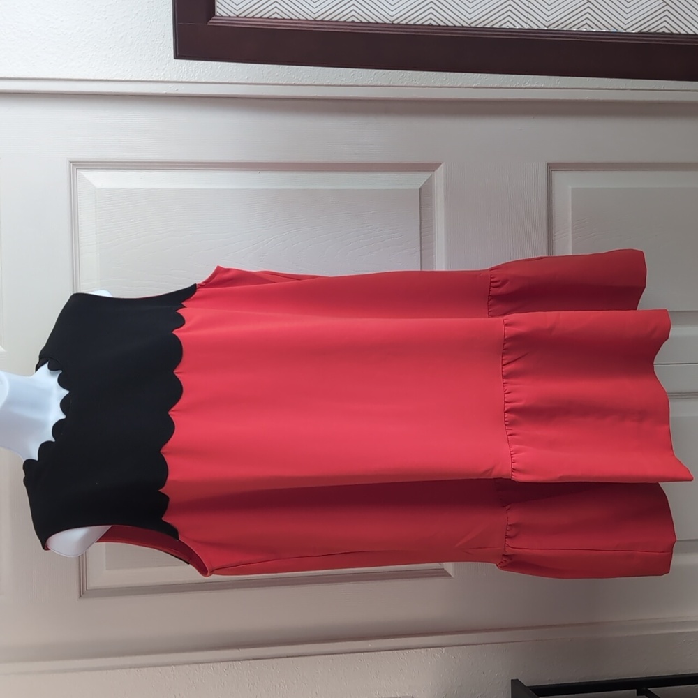 Victoria Beckham Black and Red Dress